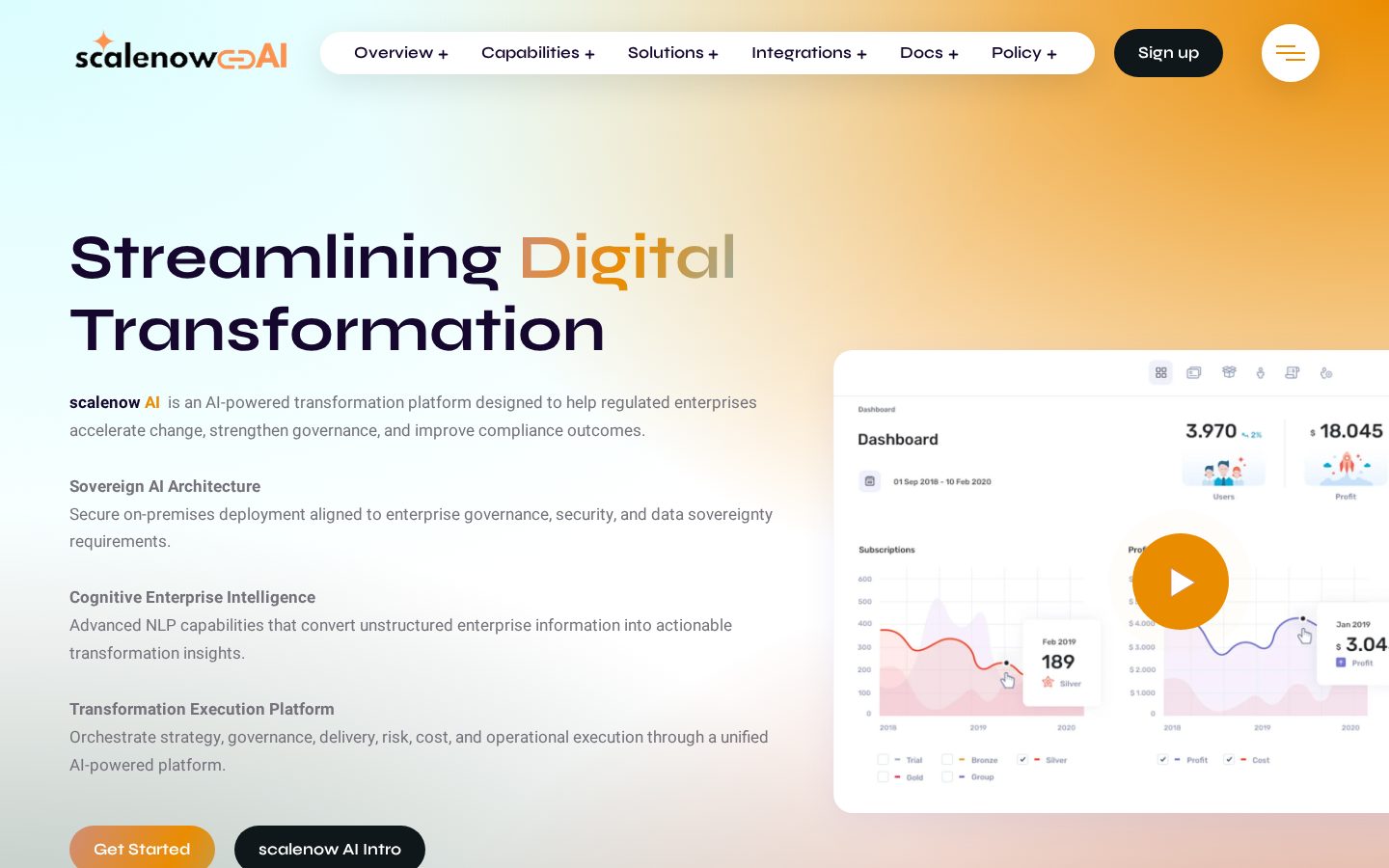 ScaleNow AI Homepage