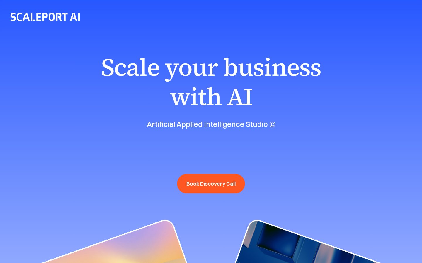 SCALEPORT AI Homepage