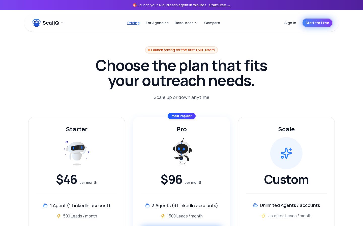 ScaliQ Pricing