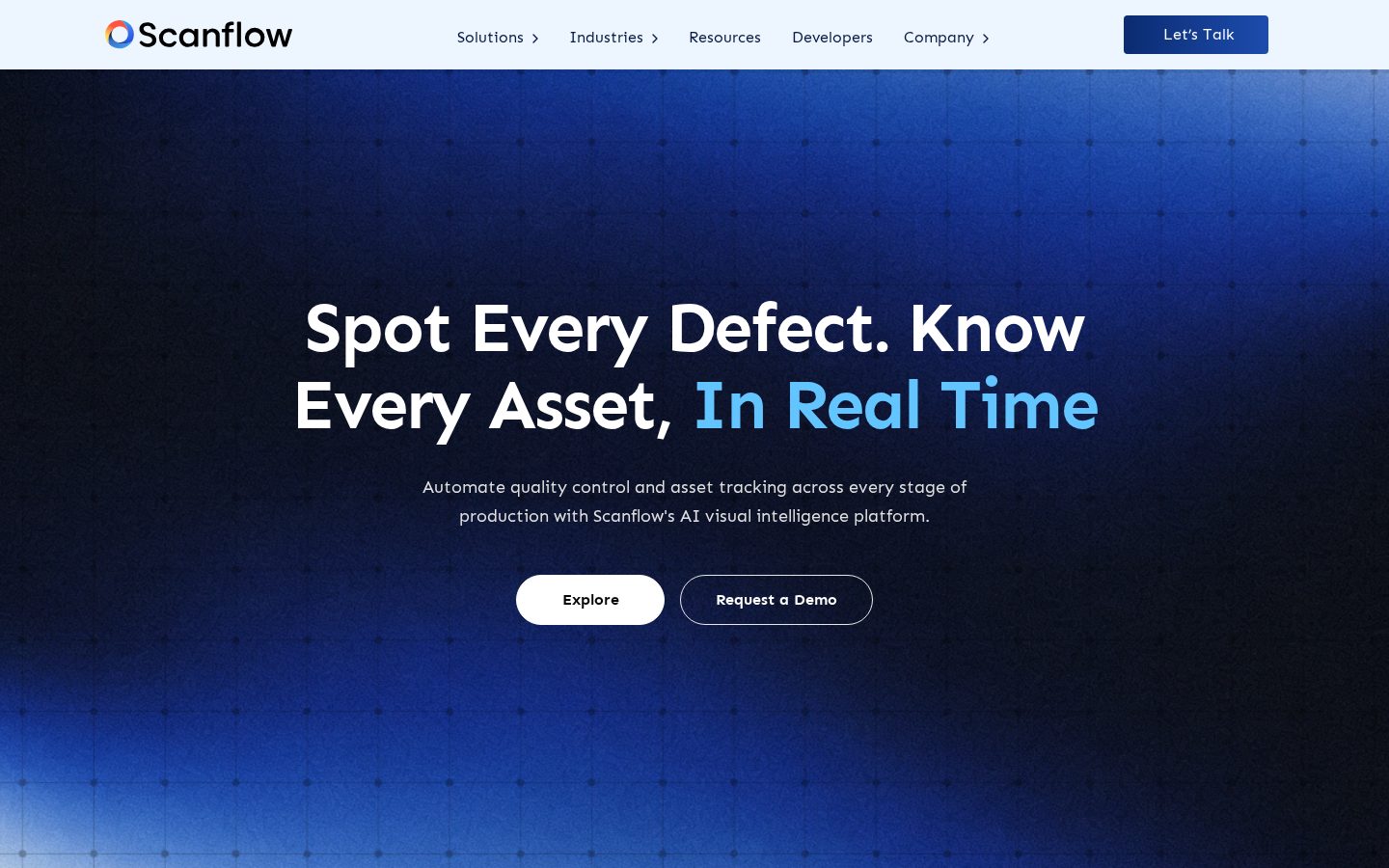 Scanflow AI Homepage
