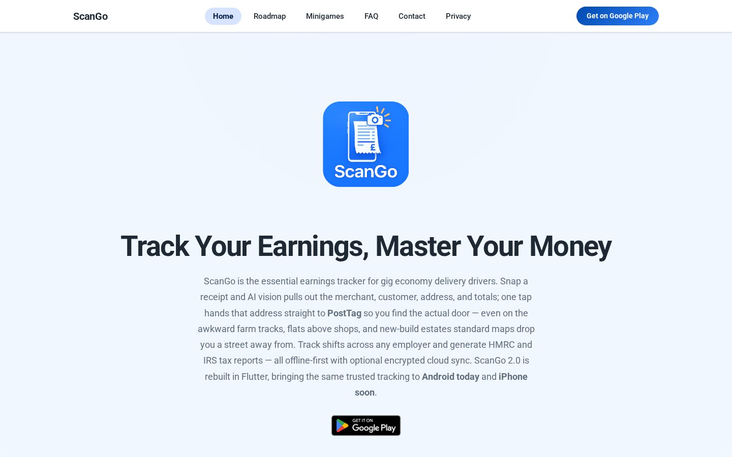 ScanGo Homepage