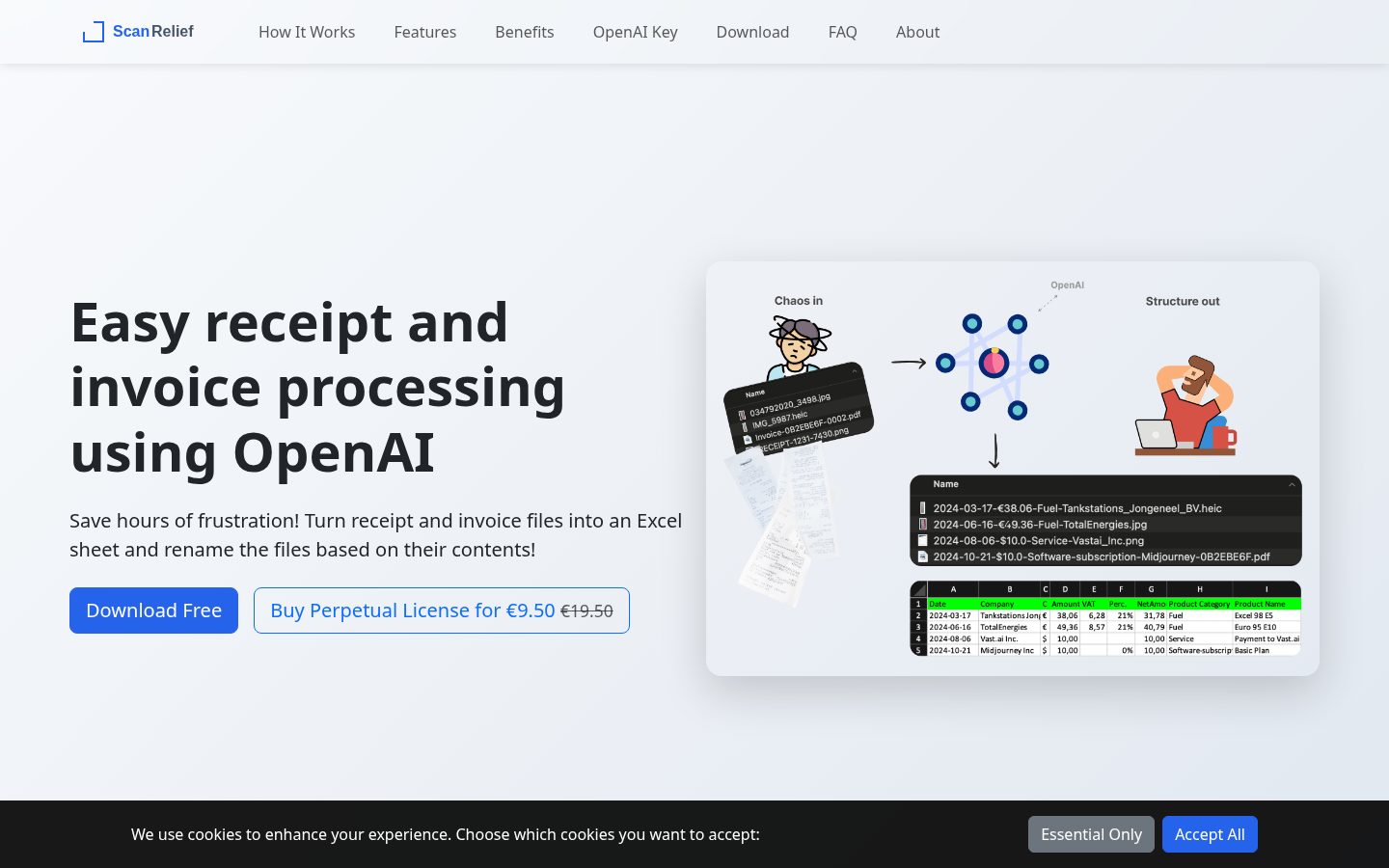 ScanRelief Homepage
