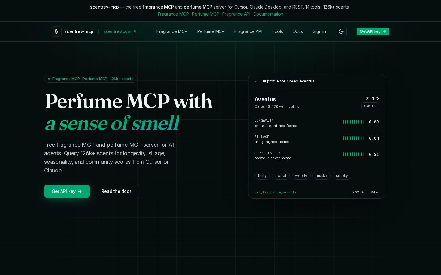 scentrev-mcp Homepage
