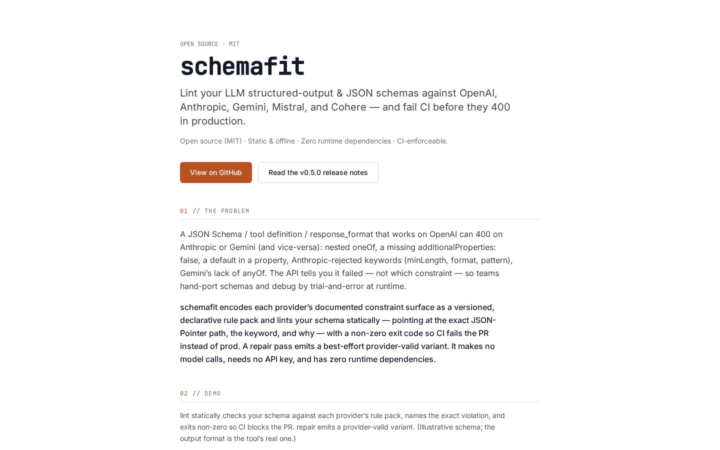 schemafit Homepage