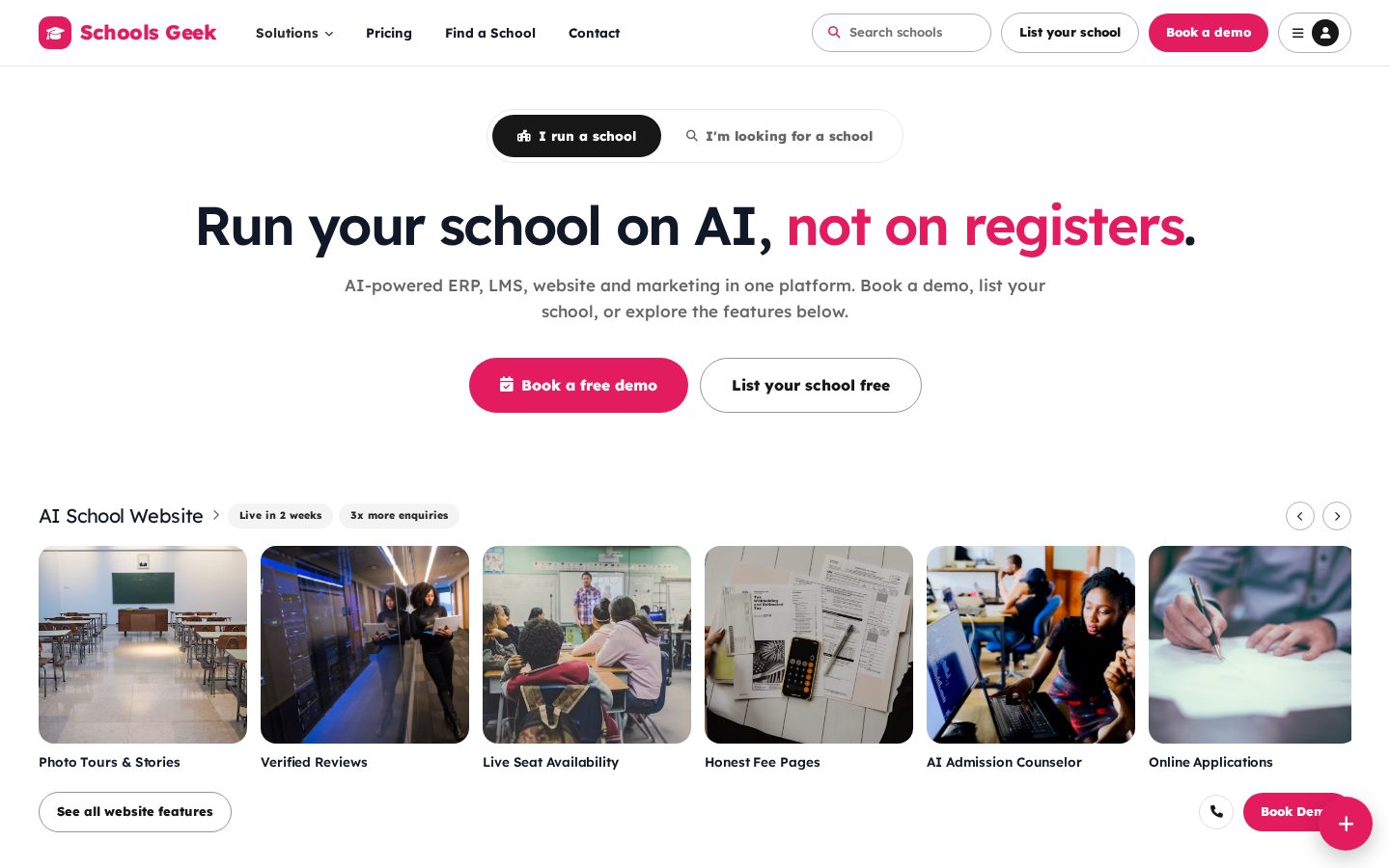 Schools Geek Homepage
