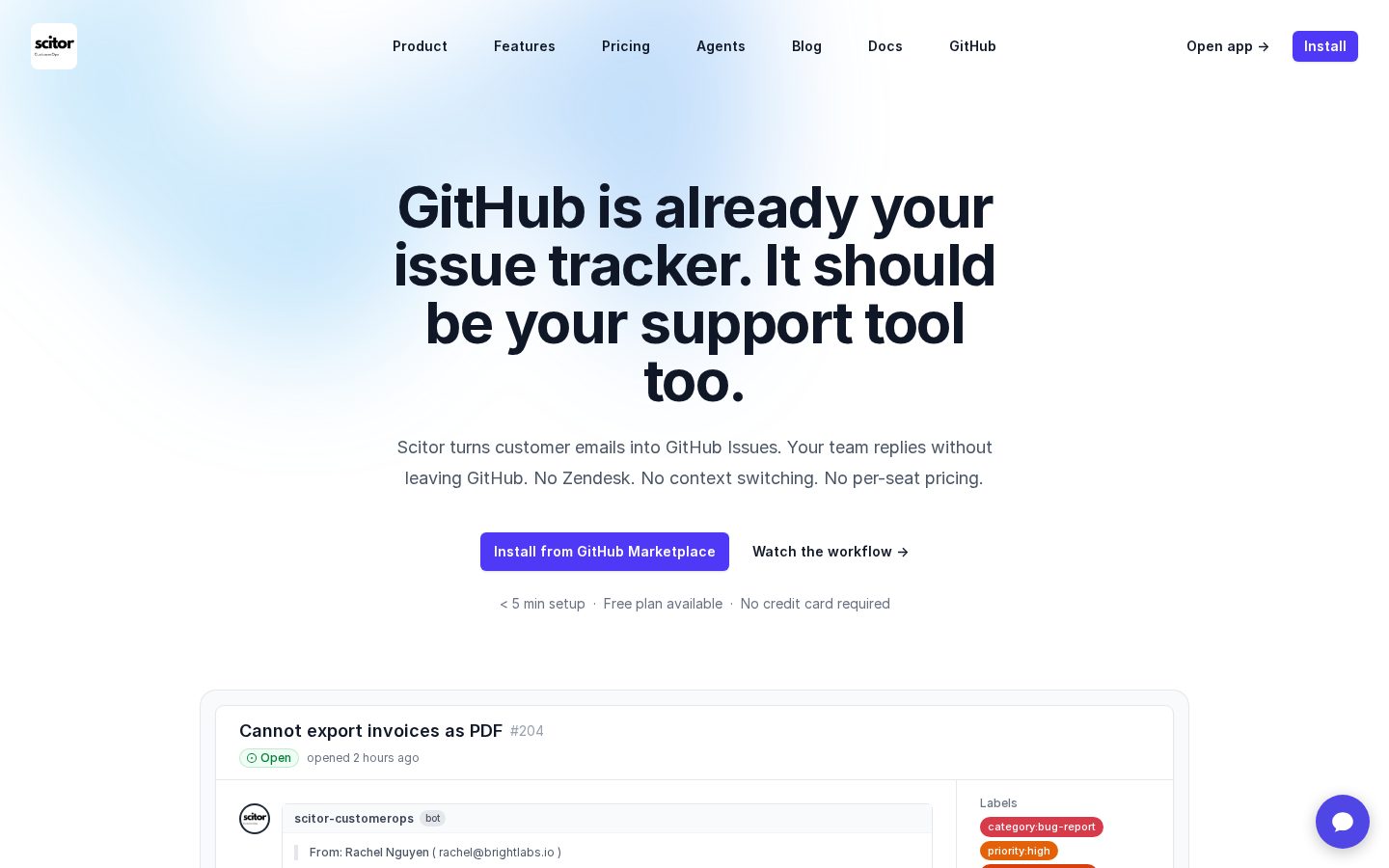 Scitor Homepage