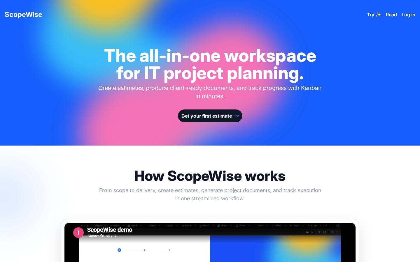 ScopeWise Homepage