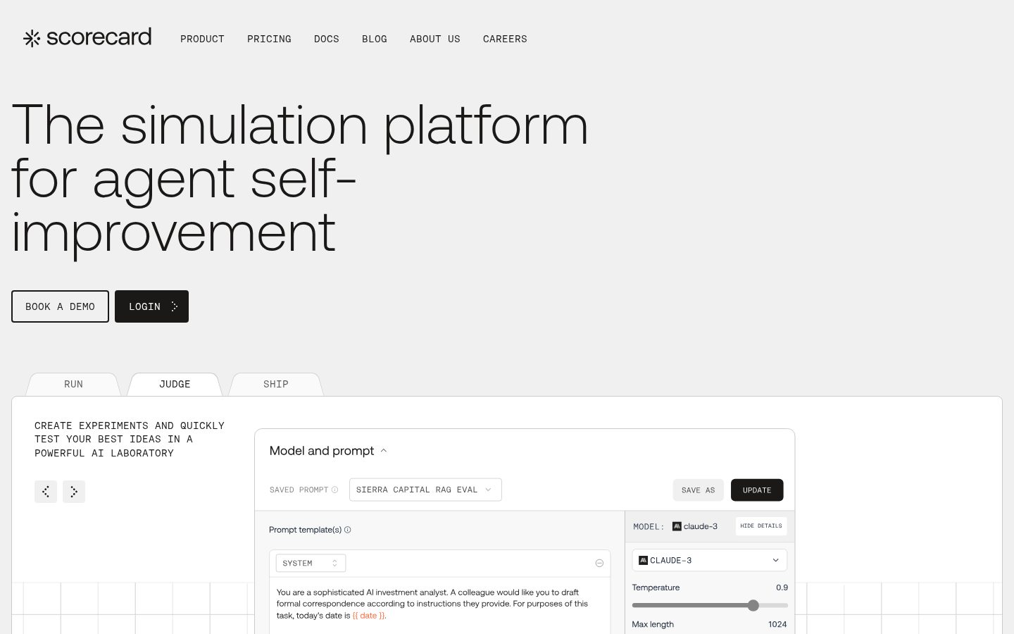Scorecard Homepage