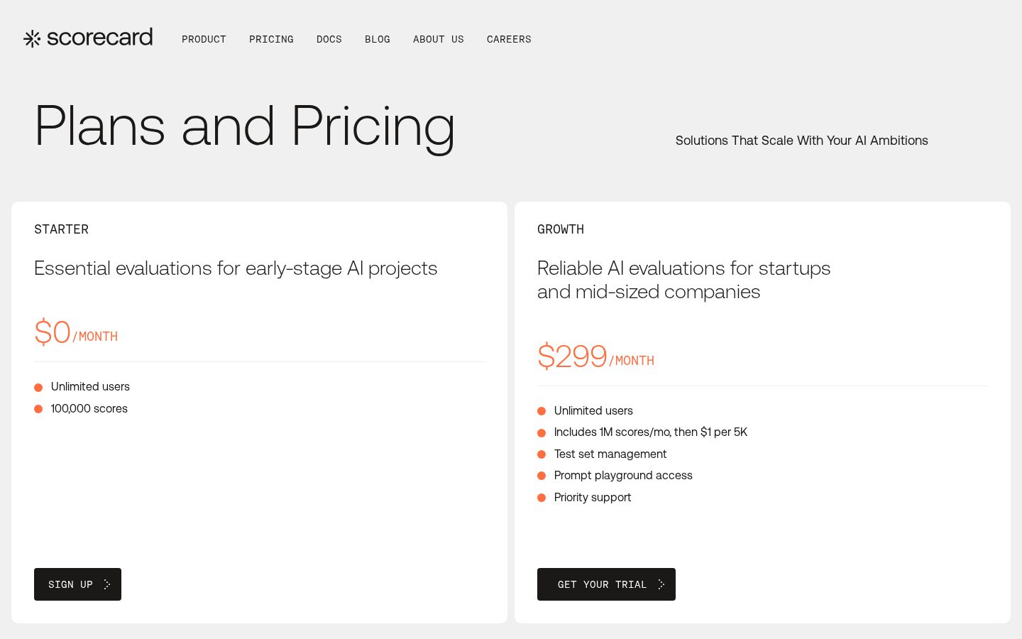 Scorecard Pricing