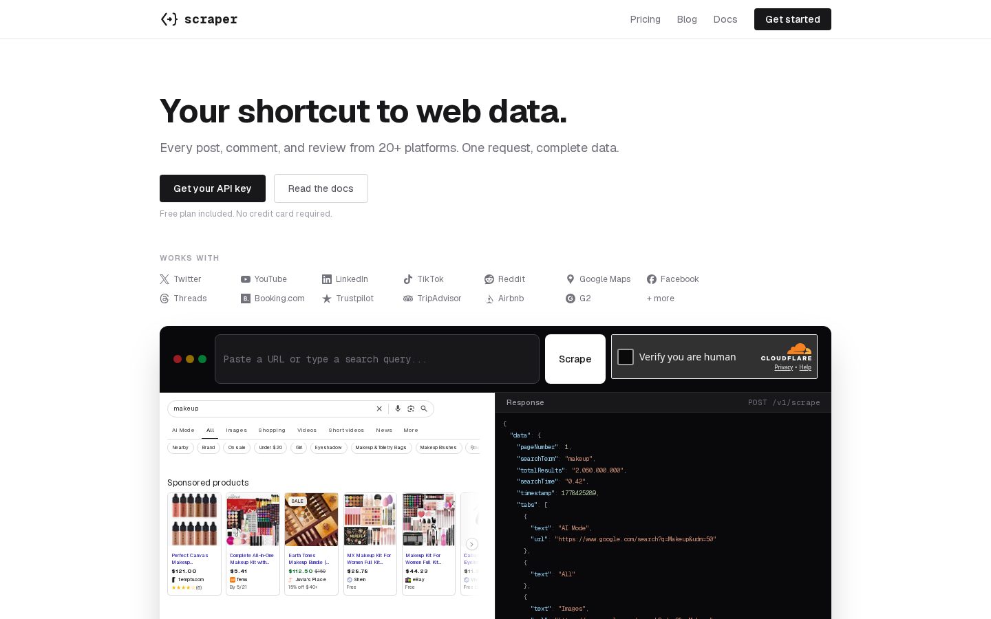 Scraper Homepage