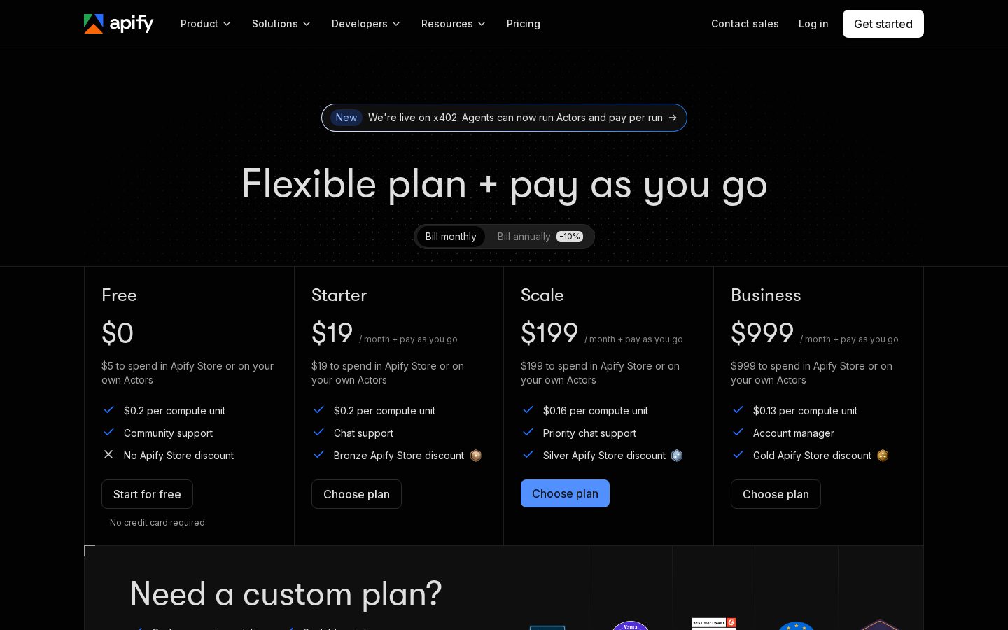 Scraping Automation Pricing