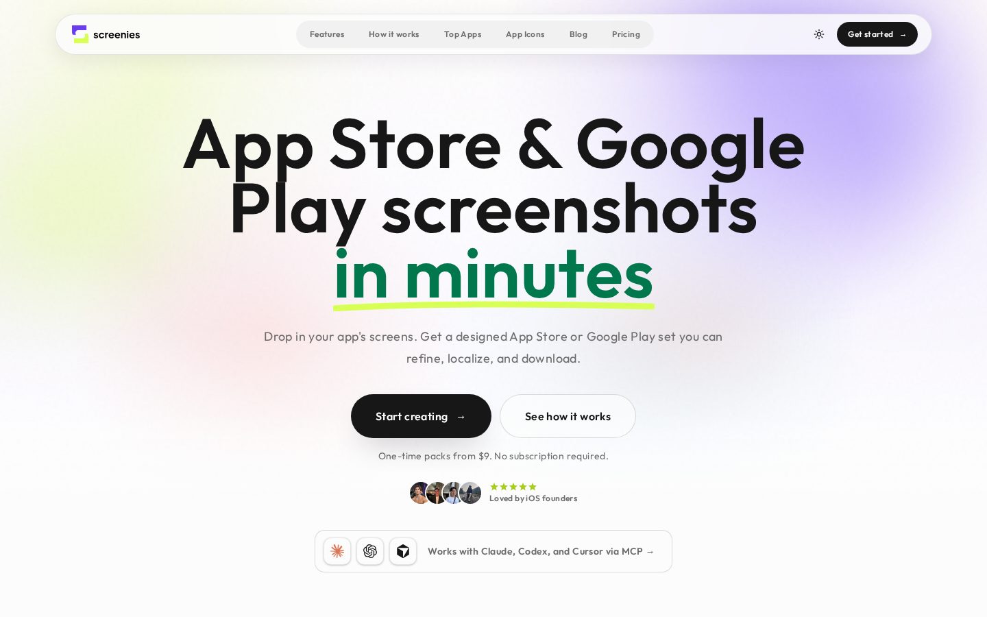 Screenies Homepage