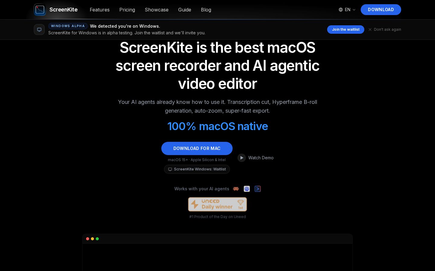 ScreenKite Homepage
