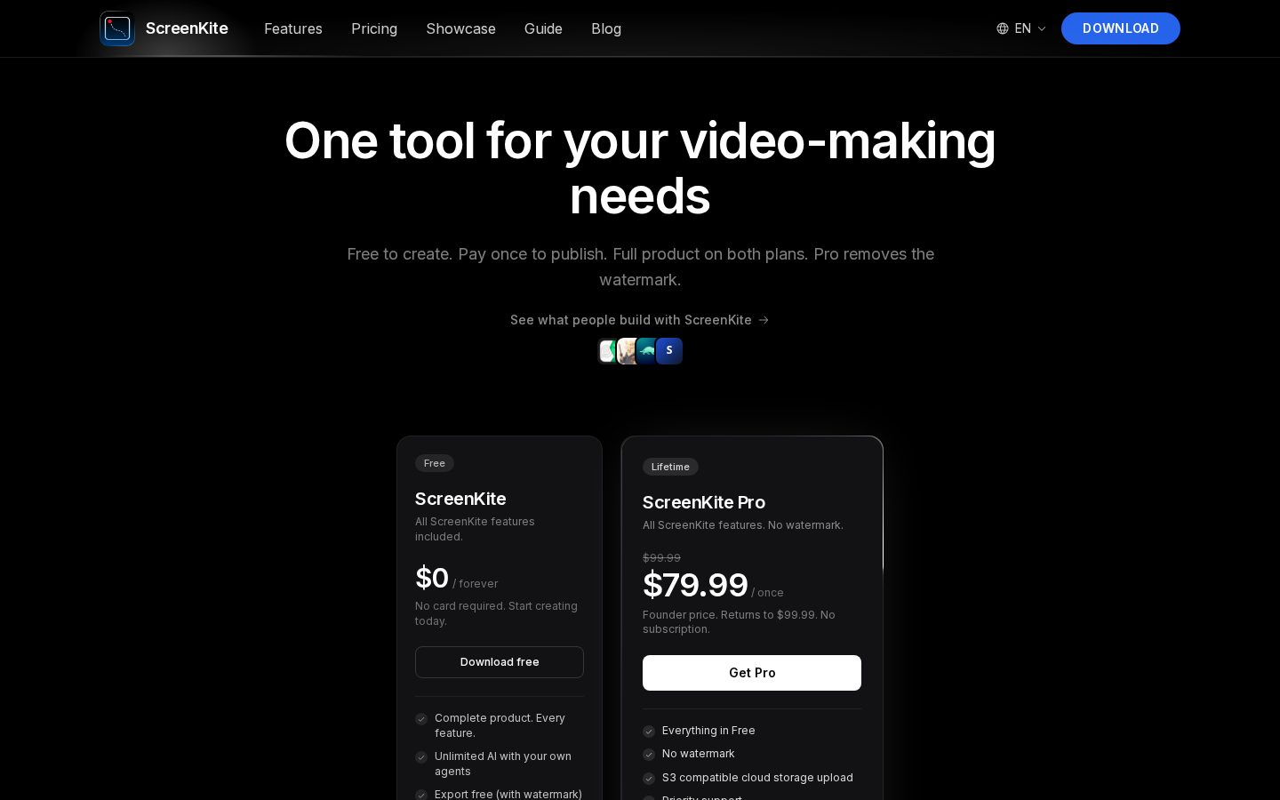 ScreenKite Pricing