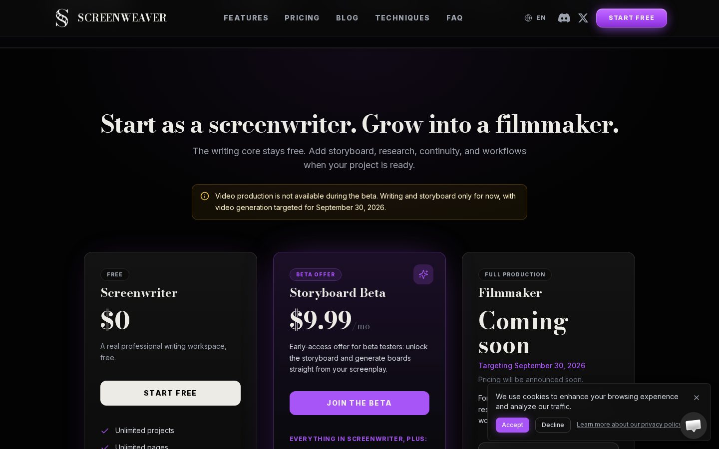 ScreenWeaver Pricing