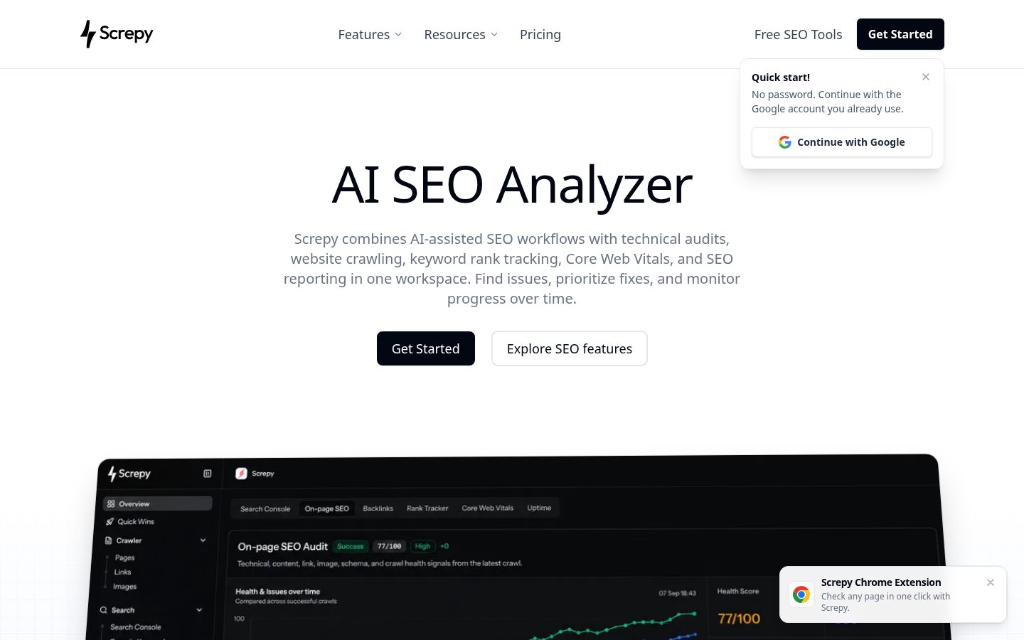 Screpy Homepage