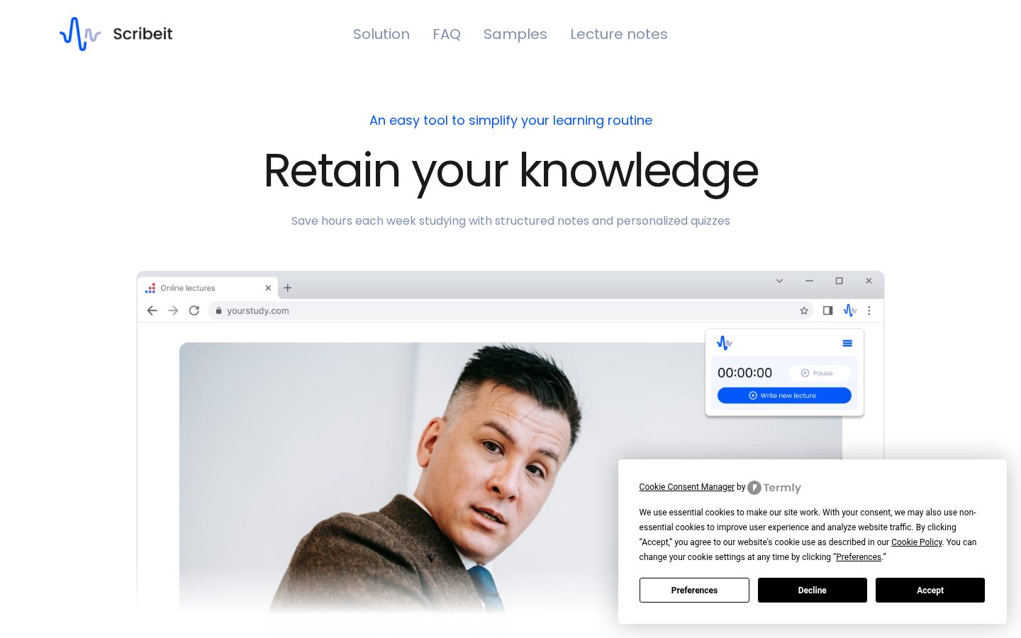 Scribeit Homepage