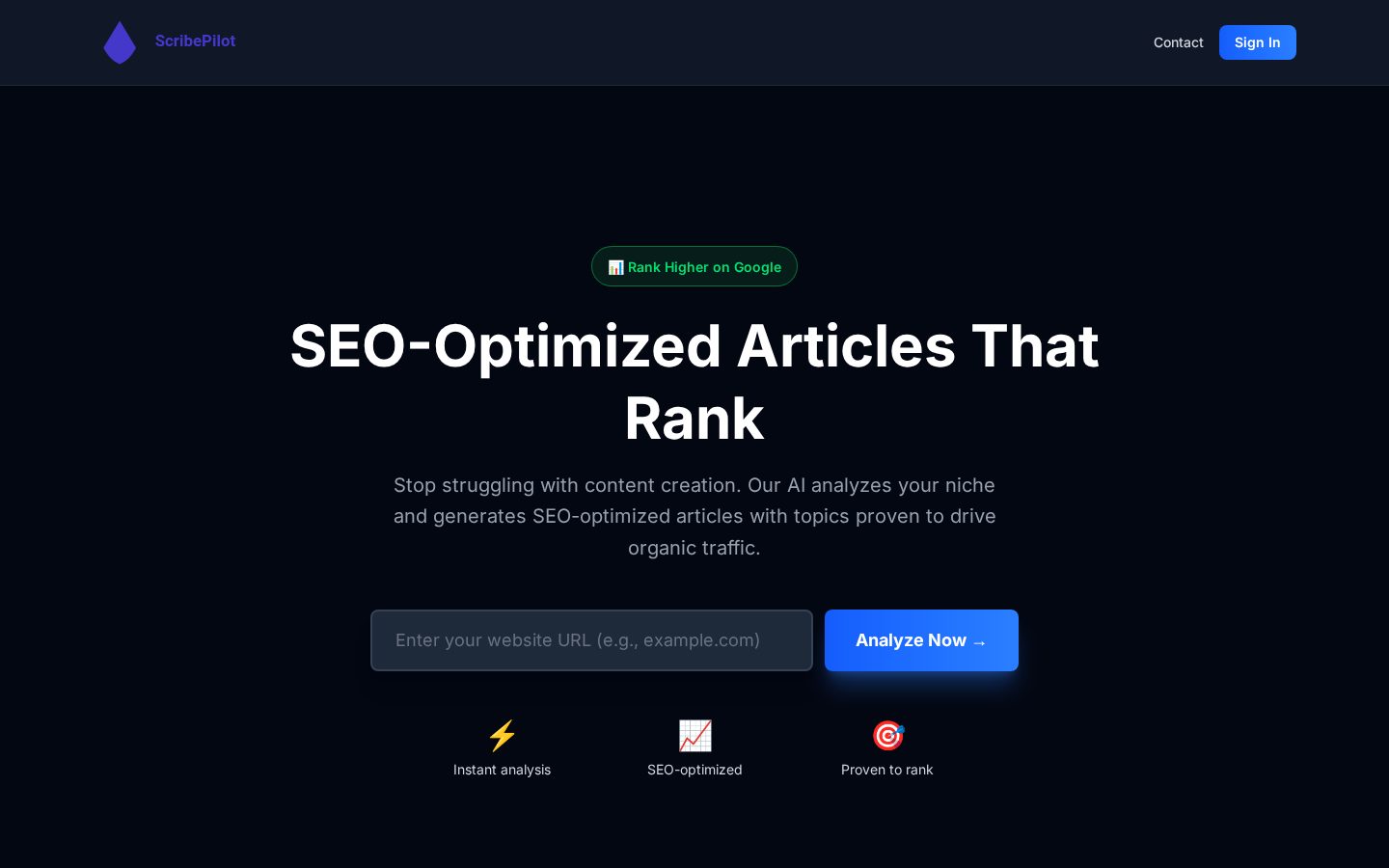 ScribePilot AI Homepage