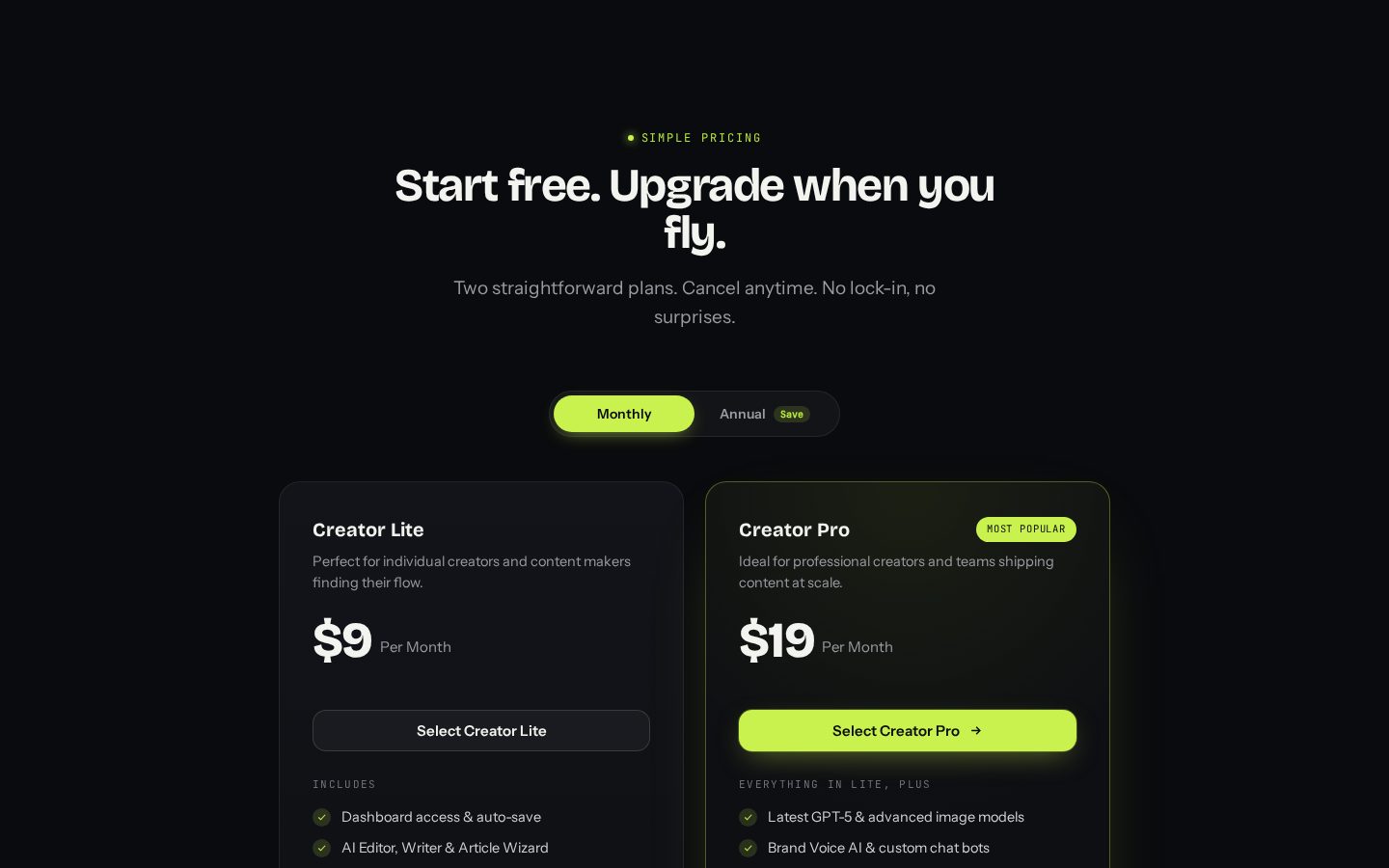 ScriptBot Pricing