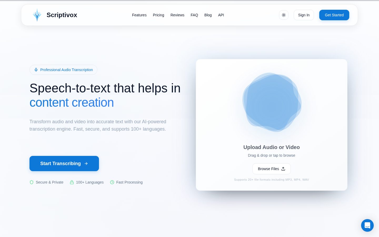 Scriptivox Homepage