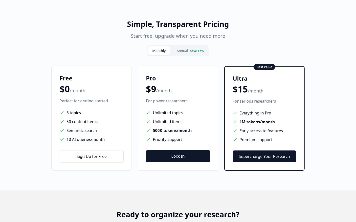 ScrollWise AI Pricing