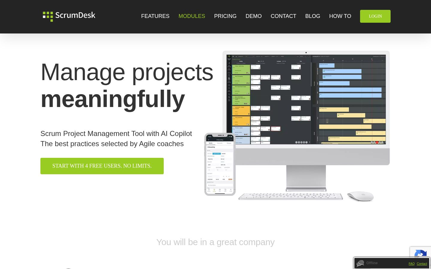 ScrumDesk Homepage