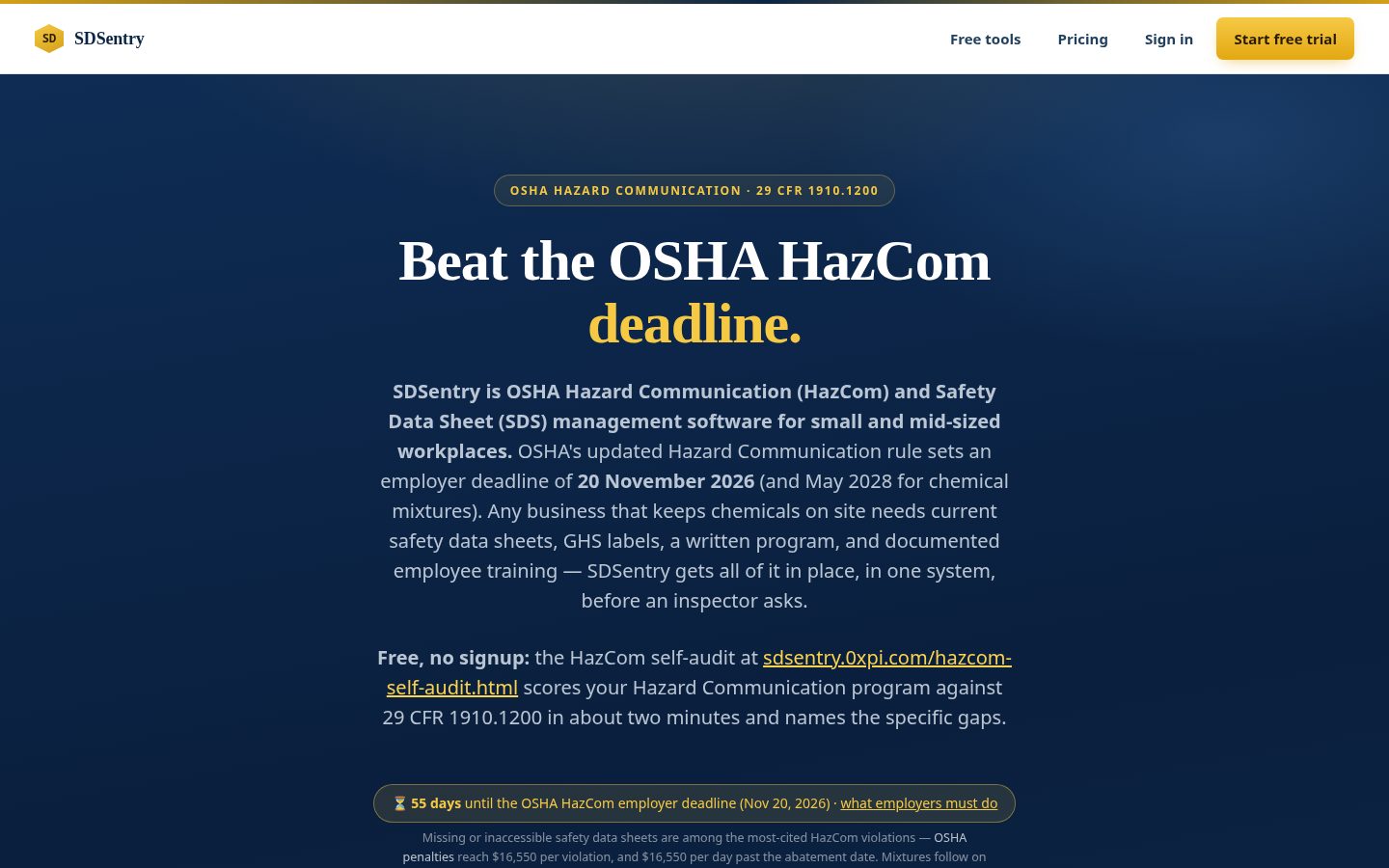 SDSentry Homepage