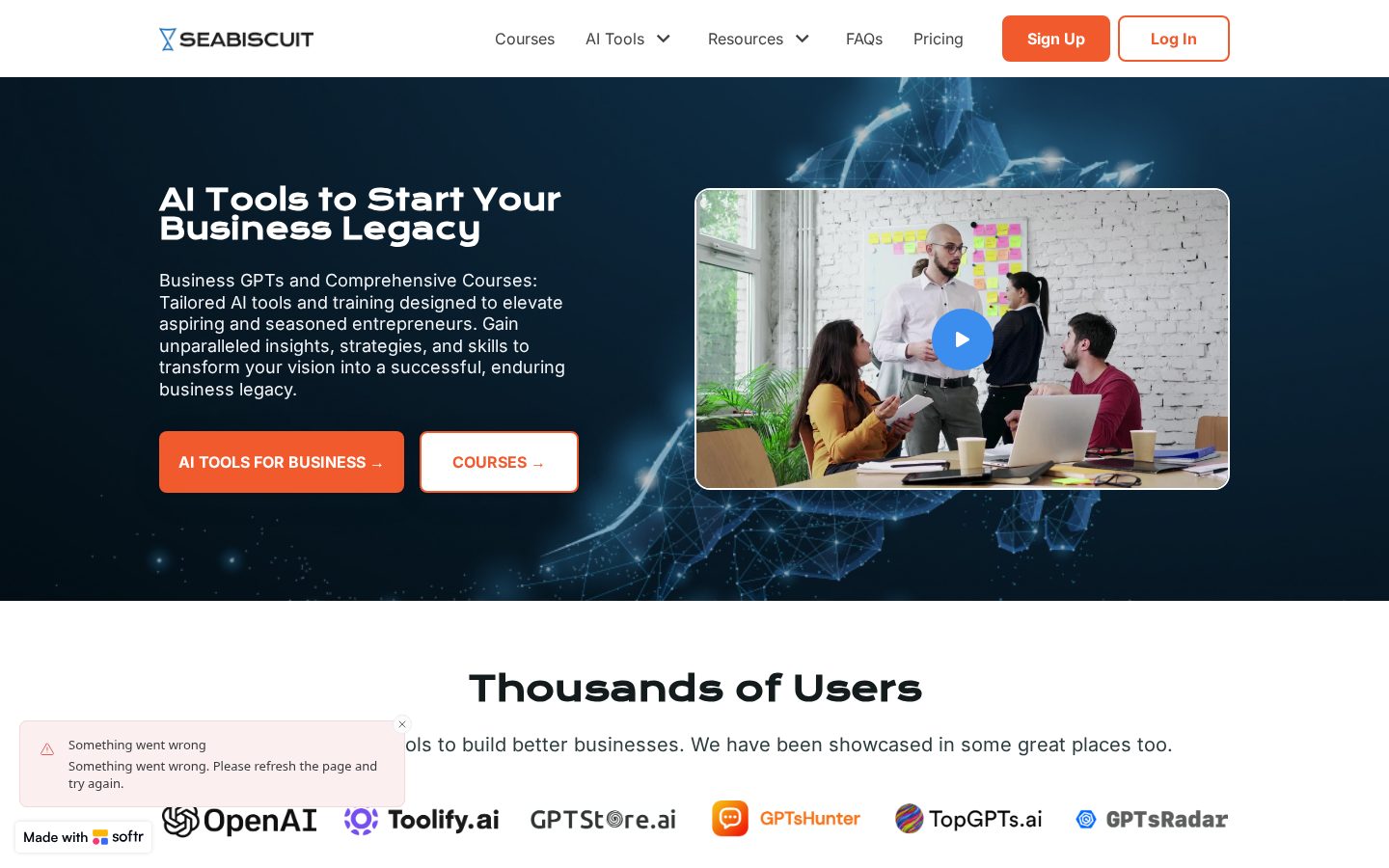 Seabiscuit Homepage