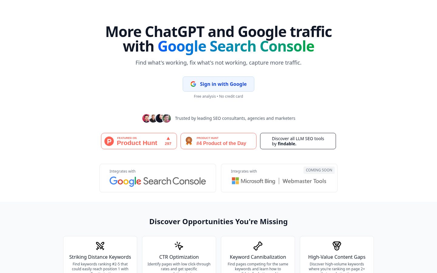 Search Console Audit Homepage