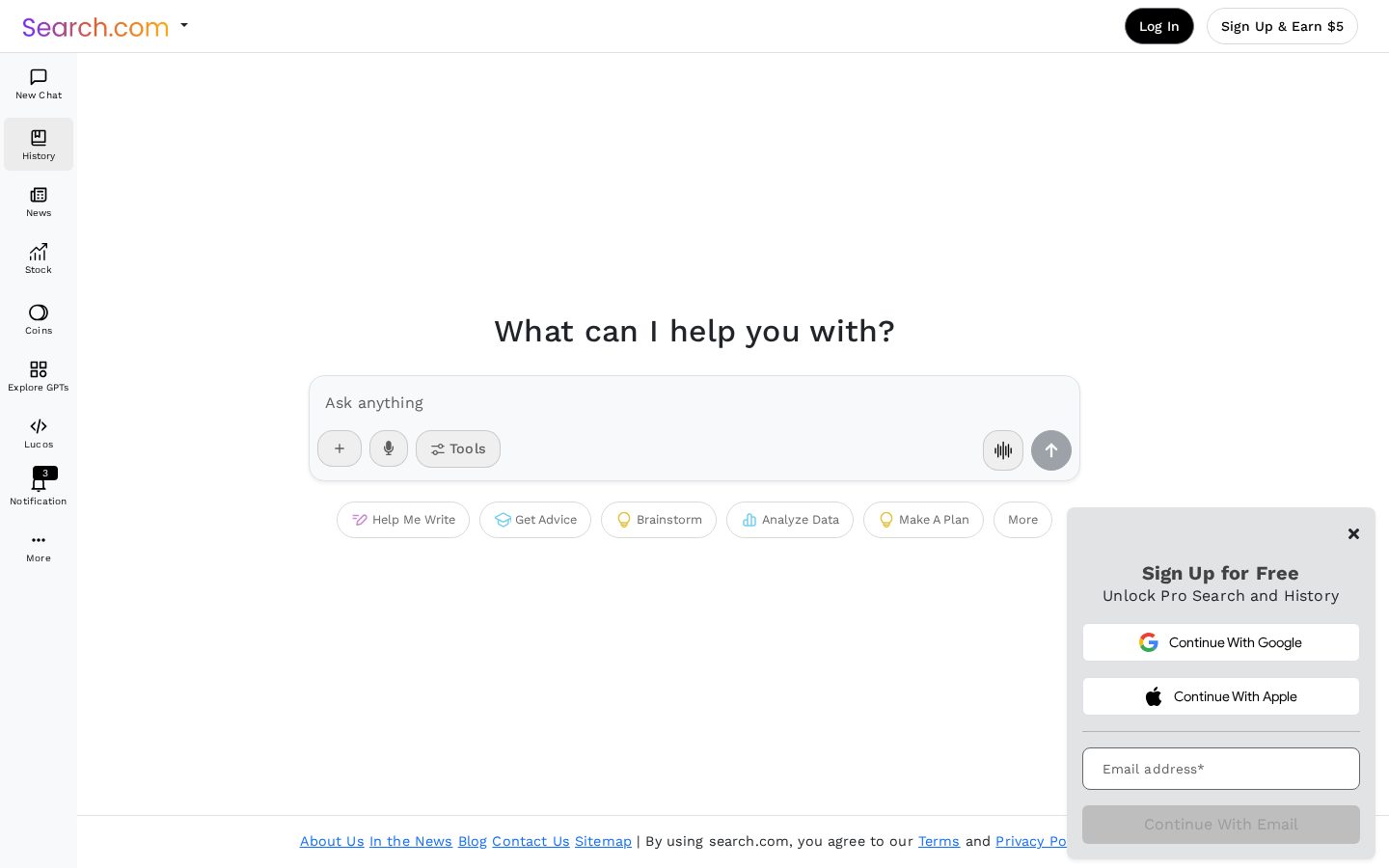 Search+ Homepage