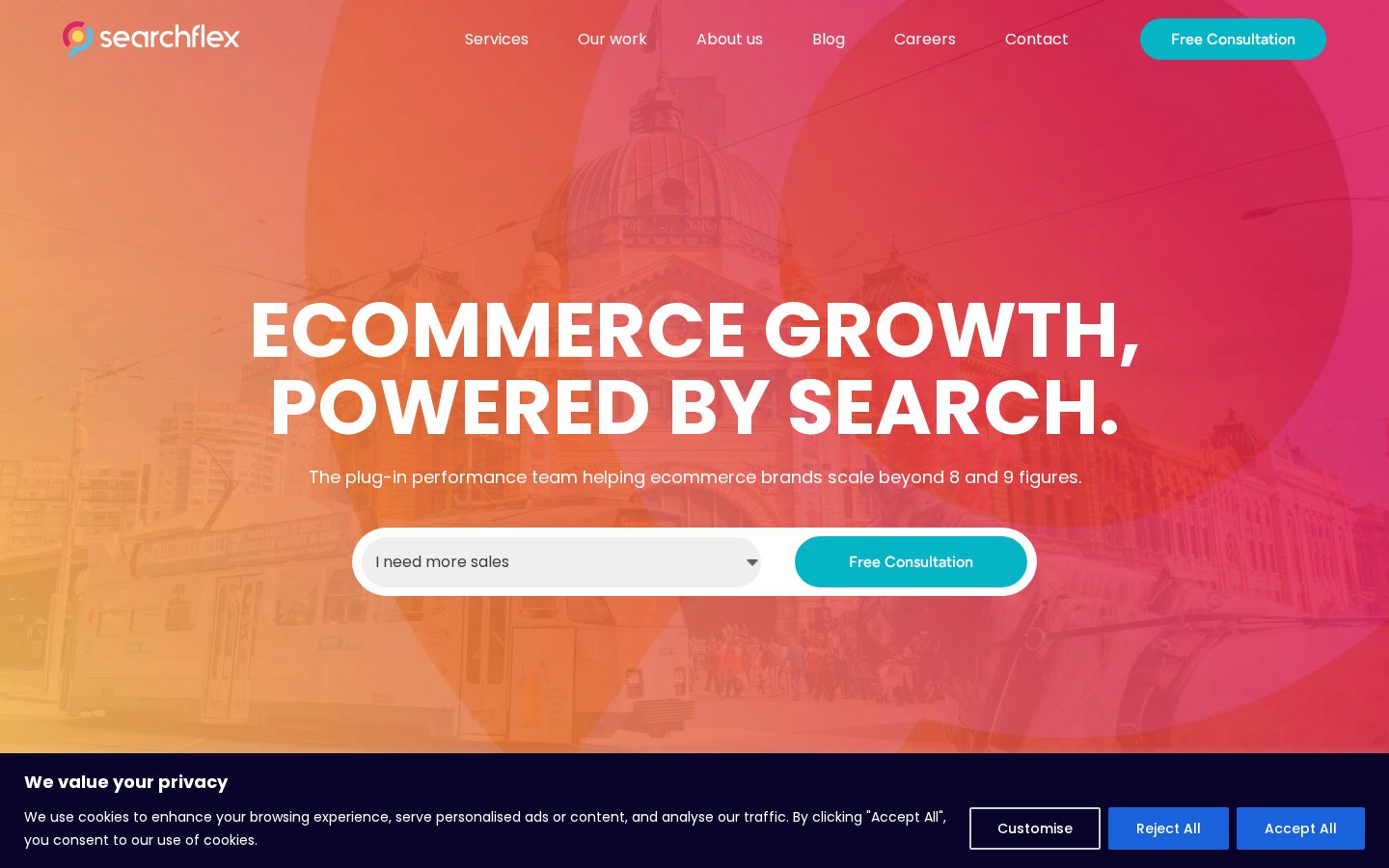 Searchflex Homepage