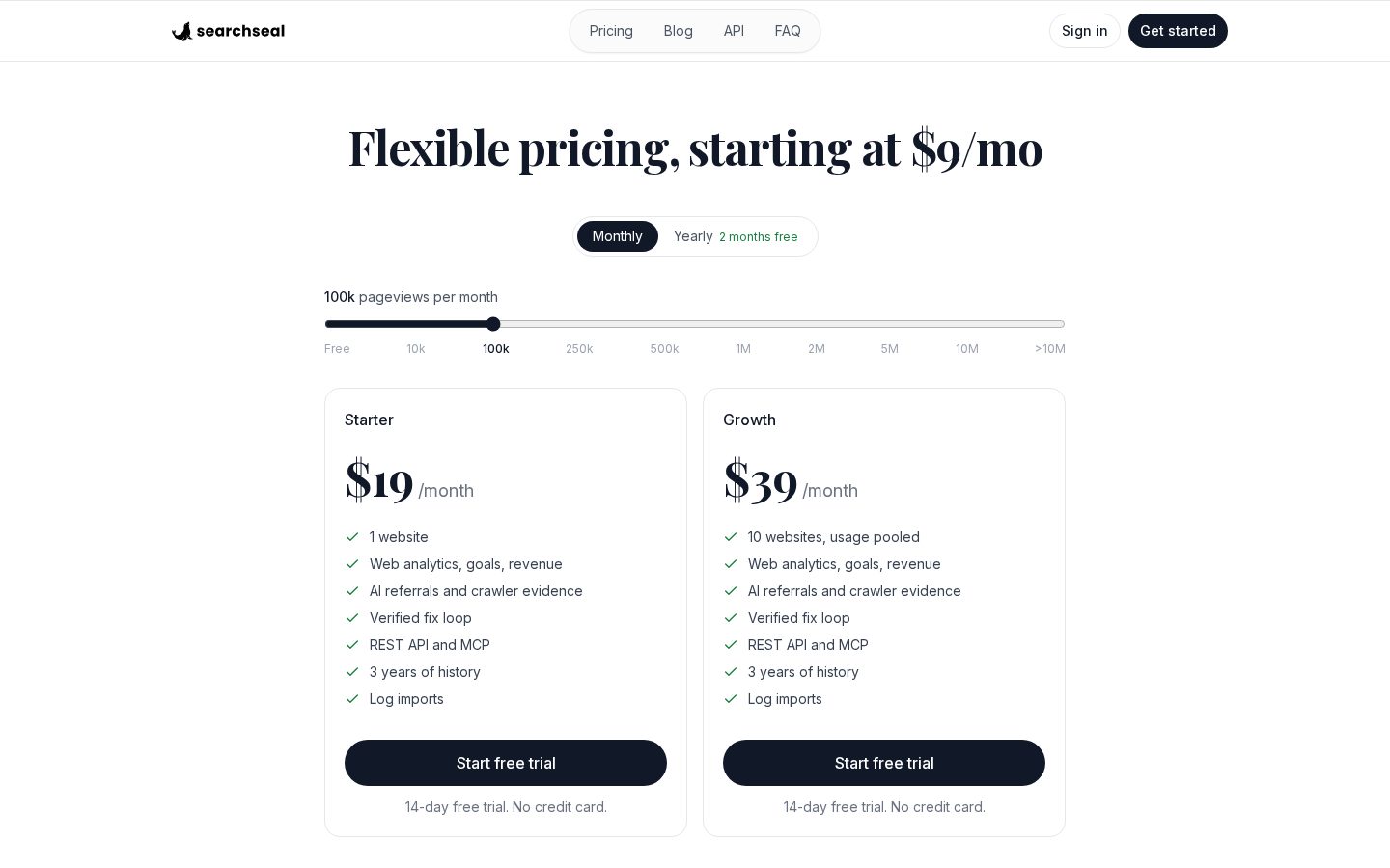 SearchSeal Pricing