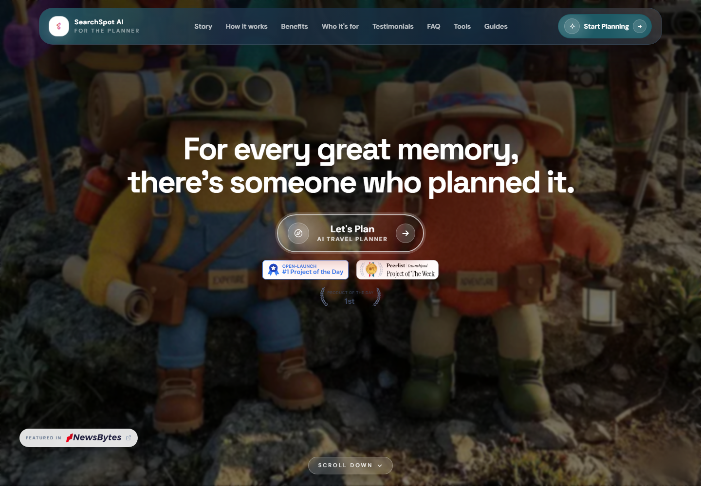 SearchSpot.ai homepage