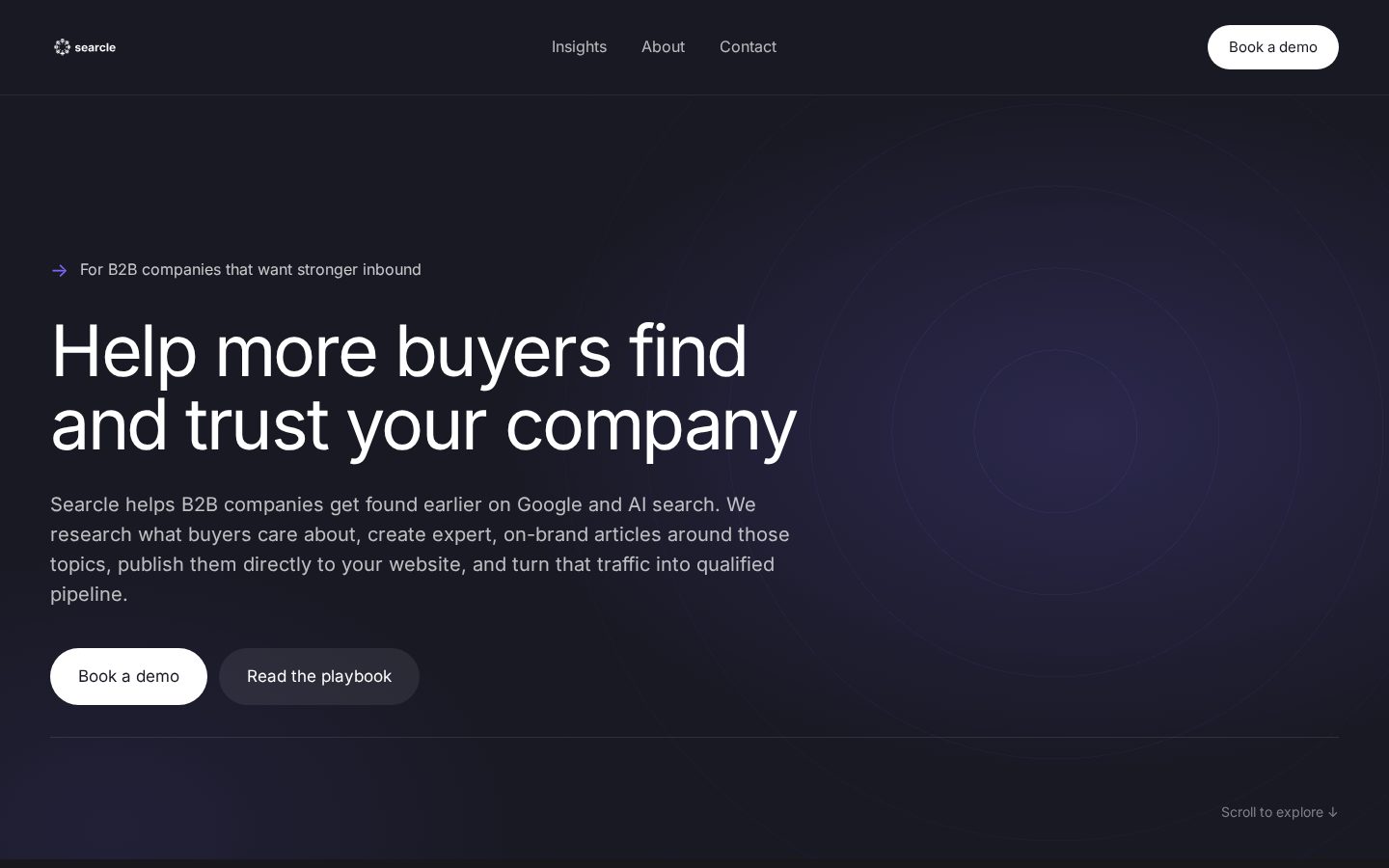 Searcle Homepage