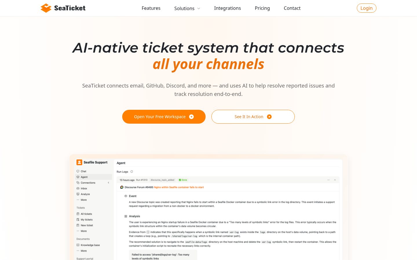 SeaTicket Homepage