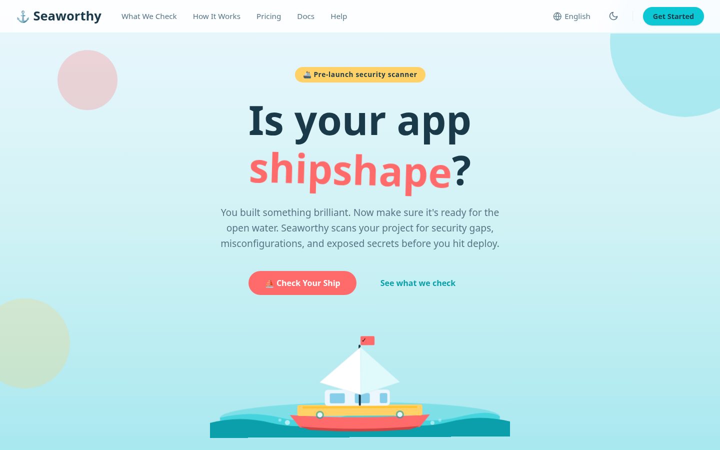 Seaworthy Code Homepage