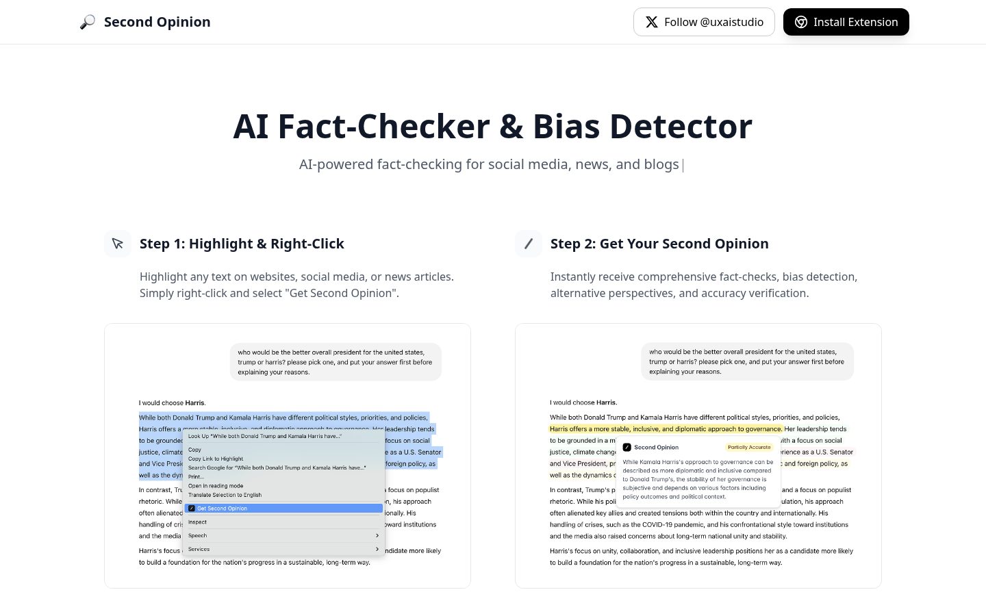 Second Opinion Homepage