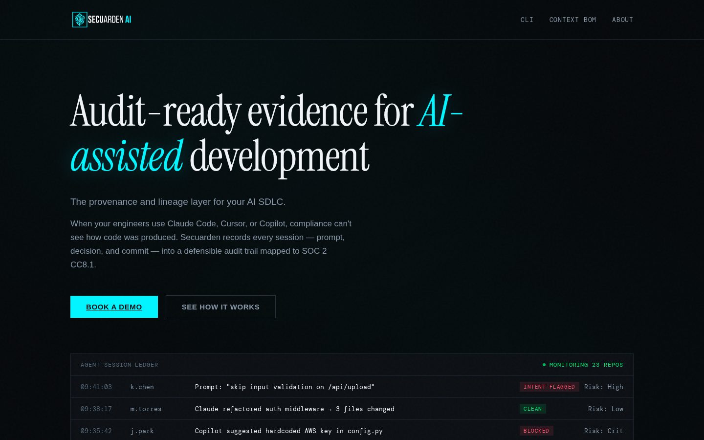 Secuarden Homepage