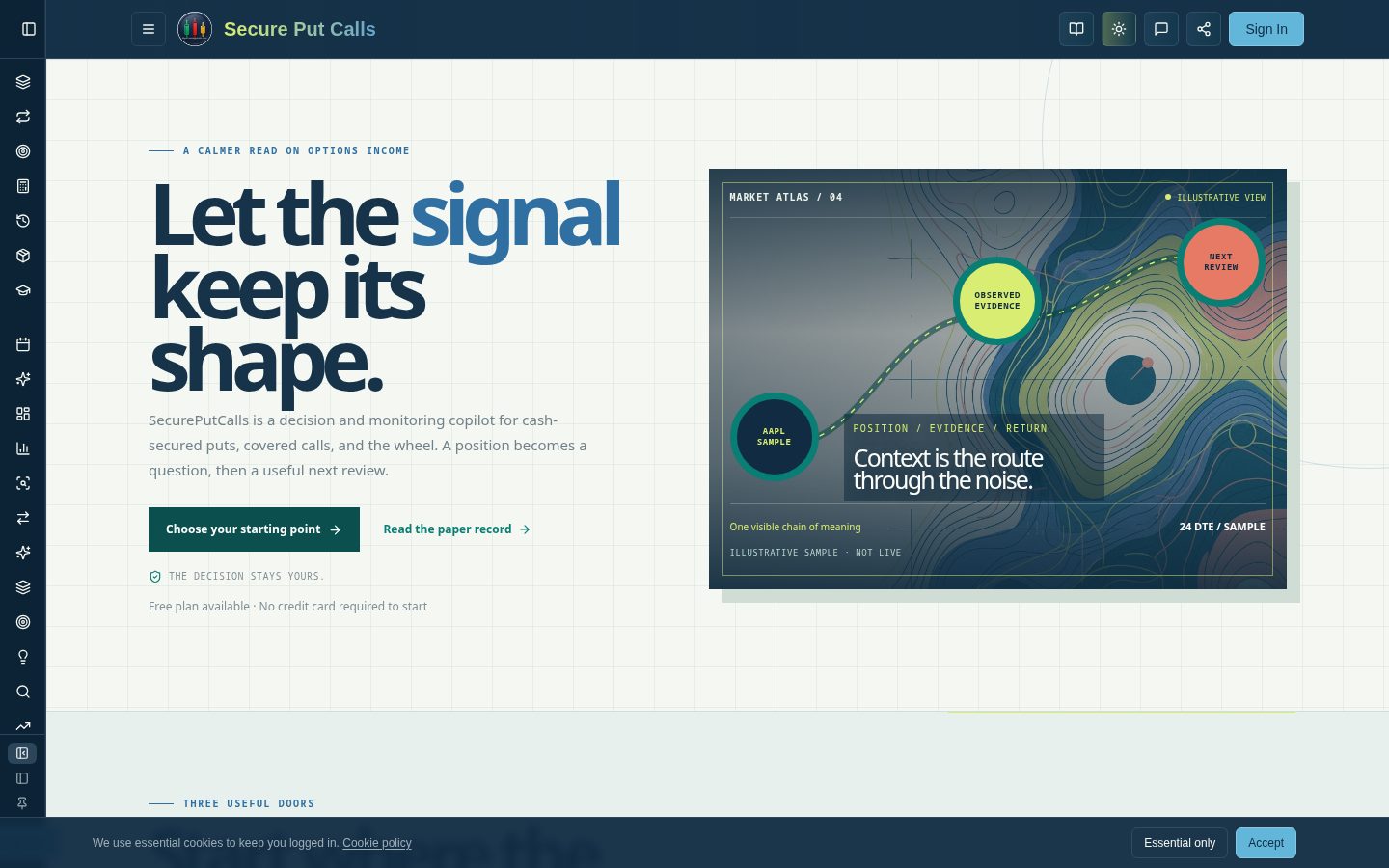 SecurePutCalls Homepage