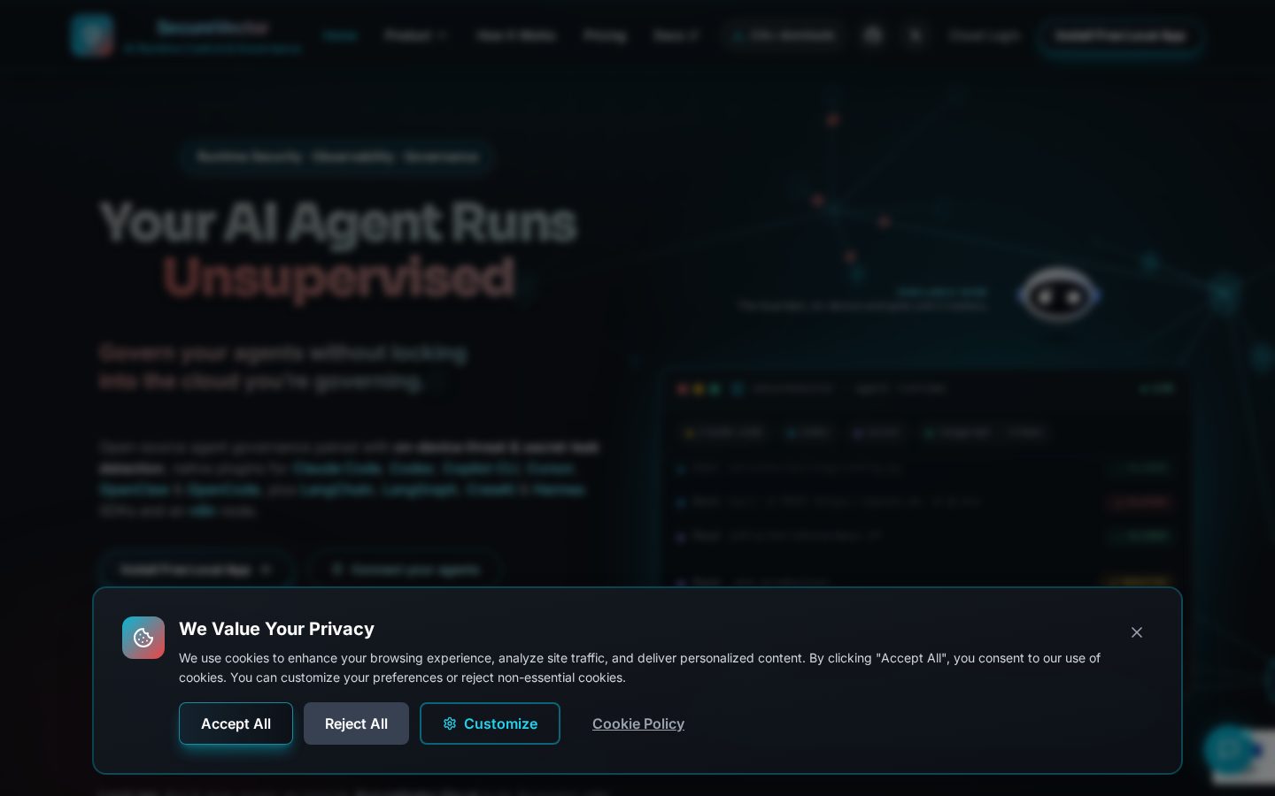 SecureVector Homepage