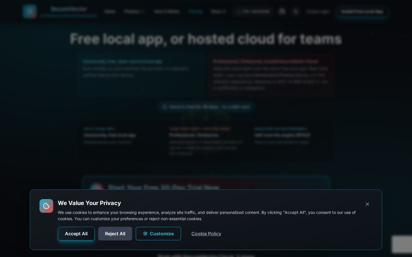 SecureVector Pricing
