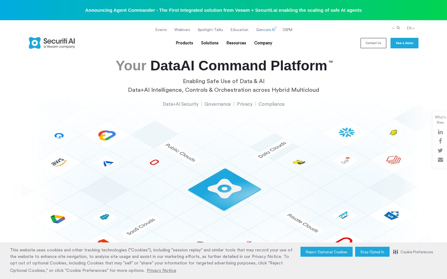 Securiti Homepage