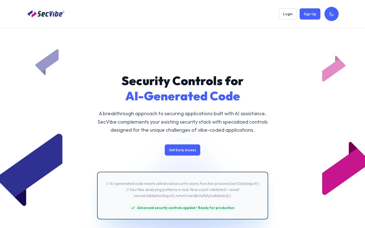 SecVibe Homepage
