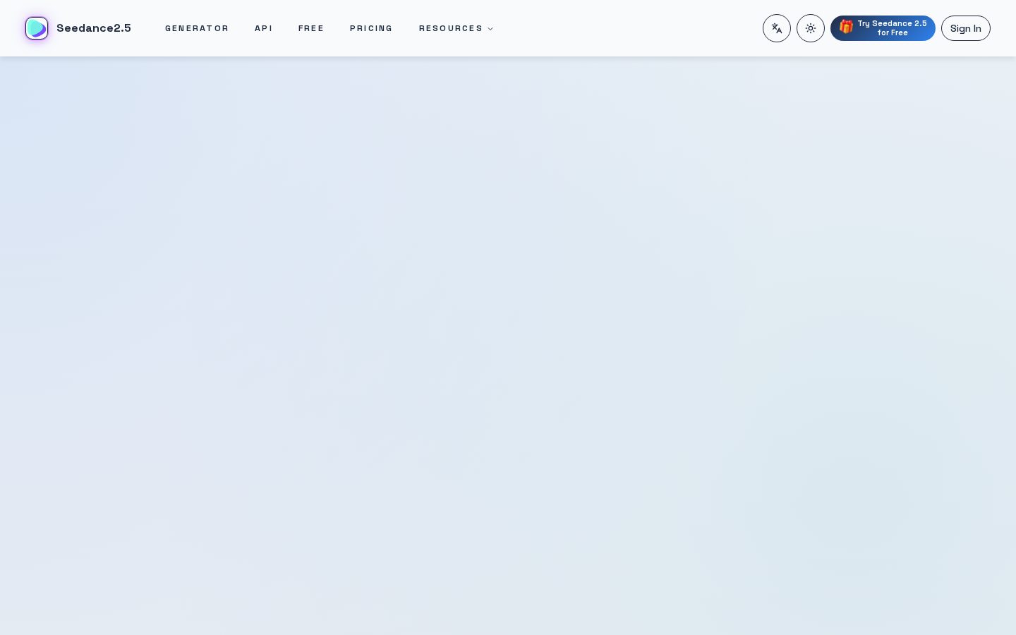Seedance 2.5 Free Pricing