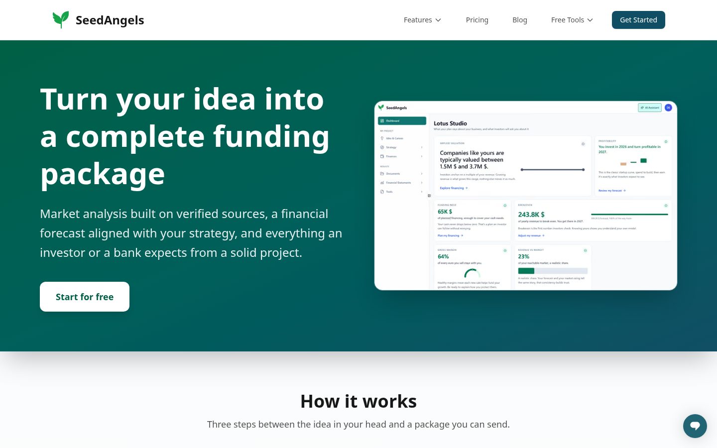 SeedAngels Homepage
