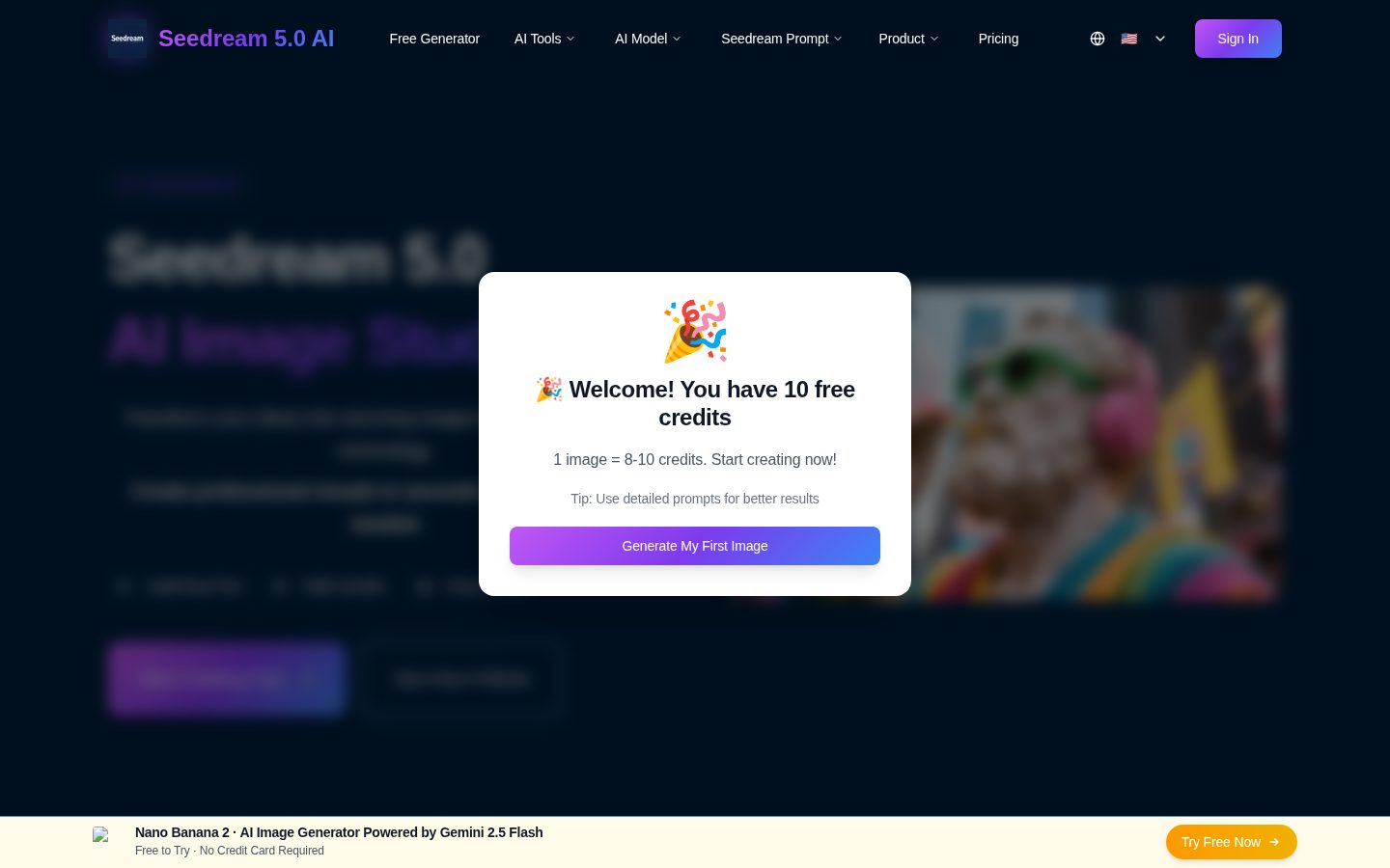 seedream4.me Homepage