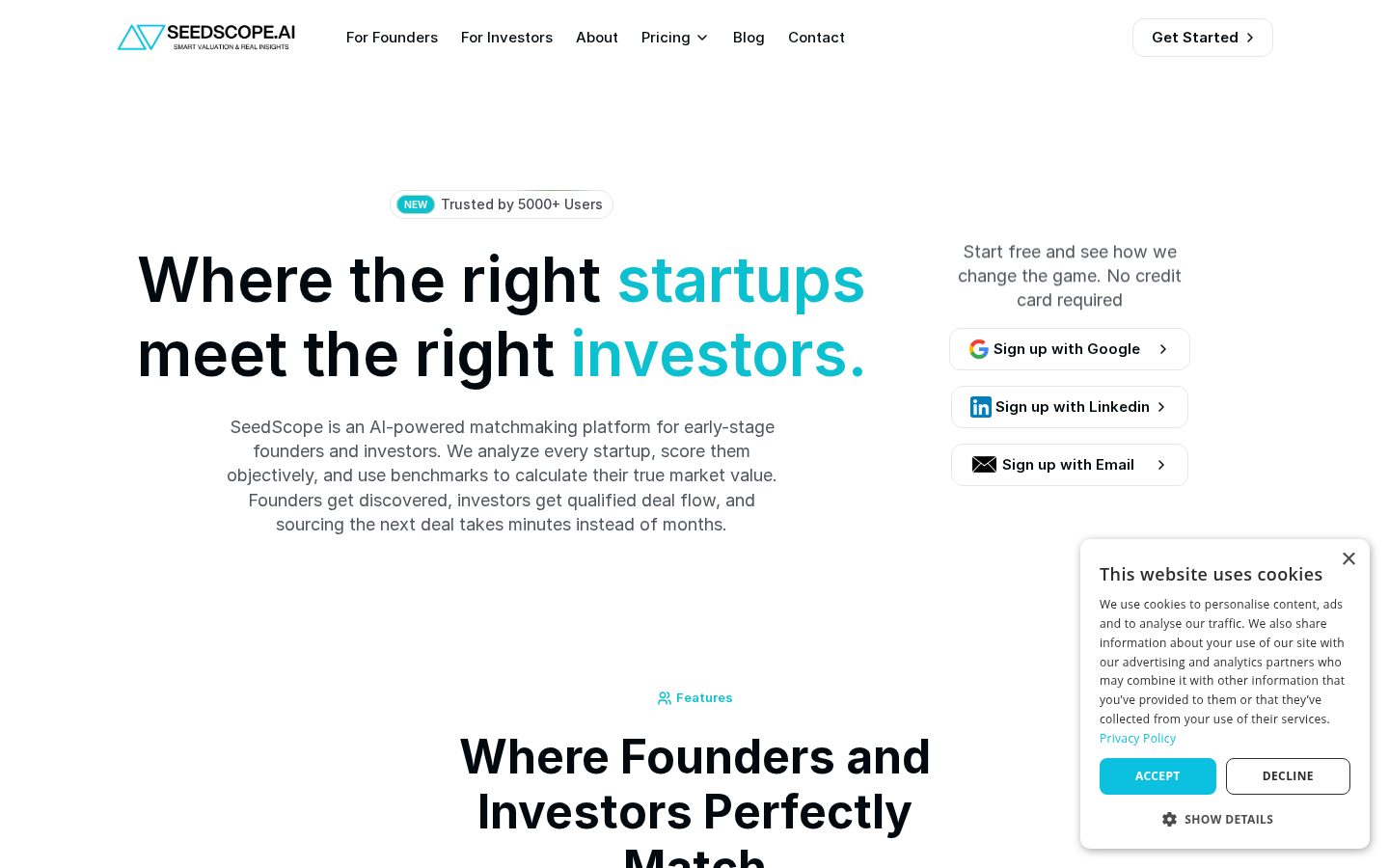 SeedScope AI Homepage