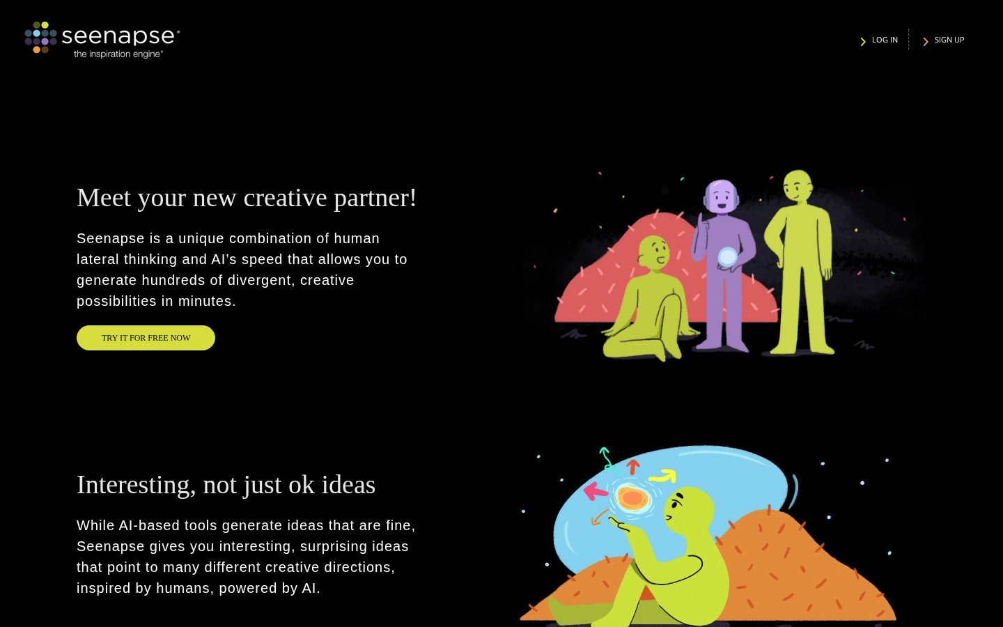 Seenapse Homepage