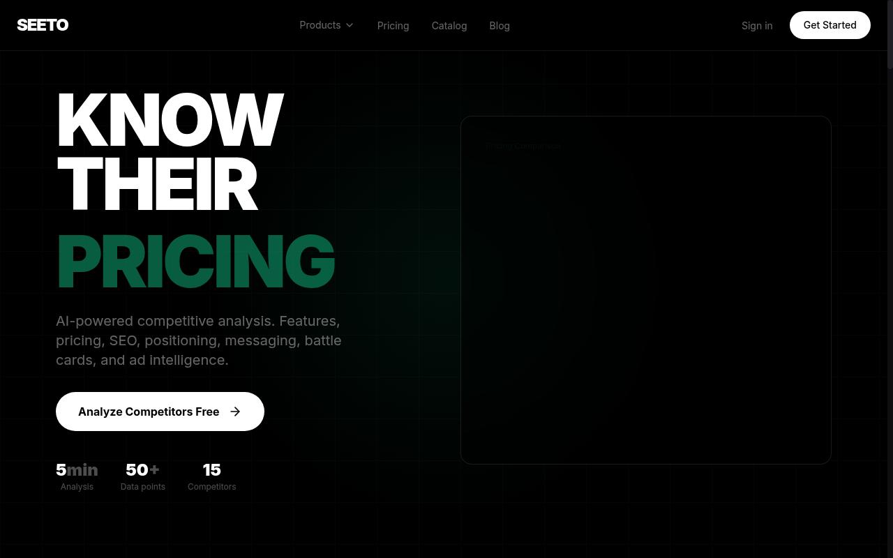 SEETO AI Homepage