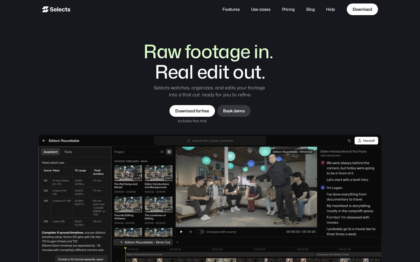 Selects Homepage